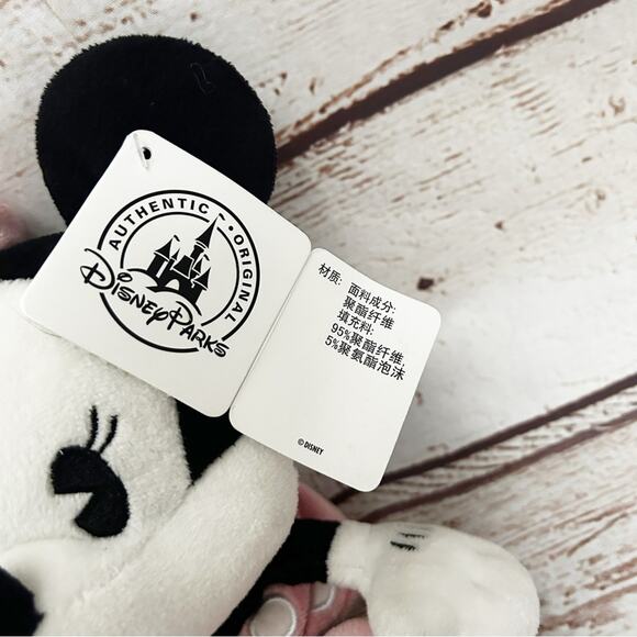 DISNEY PARKS Rare Classic Pink Minnie Mouse Plush 9” - Picture 4 of 7